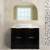 Tura Shaker 1200mm Curved Floorstanding Vanity Cabinet, Matte Black