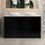 Tura Shaker 1500mm Curved Floorstanding Vanity Cabinet, Matte Black