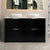 Tura Shaker 1500mm Curved Floorstanding Vanity Cabinet, Matte Black