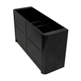 Tura Shaker 1500mm Curved Floorstanding Vanity Cabinet, Matte Black