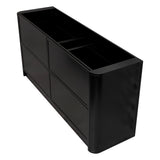 Tura Shaker 1800mm Curved Floorstanding Vanity Cabinet, Matte Black