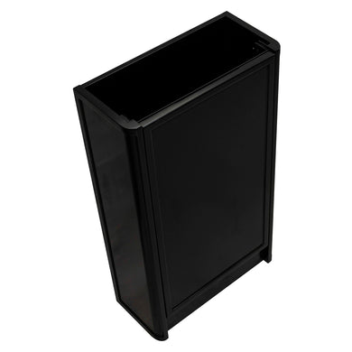 Tura Shaker Petite 500mm Curved Floorstanding Slim Vanity Cabinet, Matte Black