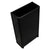 Tura Shaker Petite 500mm Curved Floorstanding Slim Vanity Cabinet, Matte Black