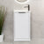 Tura Shaker Petite 500mm Curved Floorstanding Slim Vanity Cabinet, Matte White