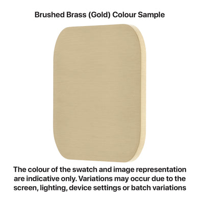 Kiki 600mm Double Towel Rail, PVD Brushed Brass (Gold)