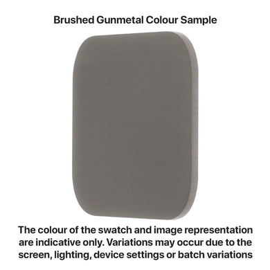 Jena Short Basin Mixer, PVD Brushed Gunmetal