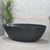 Kinka Egg 1700mm Oval Freestanding Bath, Matte Black