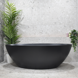 *Clearance Stock* Kinka Egg 1700mm Oval Freestanding Bath, Matte Black