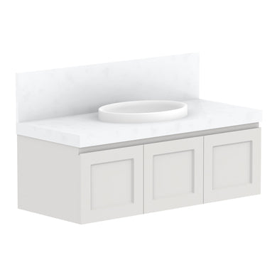 ADP London Wall Hung 1200mm Single Center Bowl Vanity Cabinet