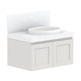 ADP London Wall Hung 750mm Single Right Offset Bowl Vanity Cabinet
