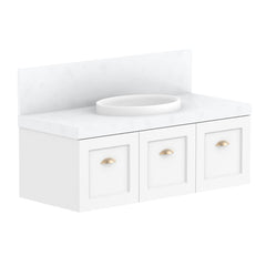 ADP London Wall Hung 1200mm Single Center Bowl Vanity Cabinet