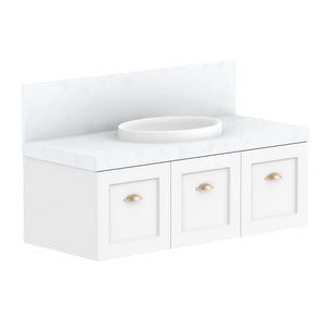 ADP London Wall Hung 1200mm Single Center Bowl Vanity Cabinet