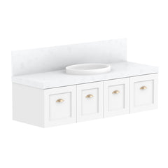 ADP London Wall Hung 1500mm Single Center Bowl Vanity Cabinet
