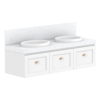 ADP London Wall Hung 1500mm Double Bowl Vanity Cabinet