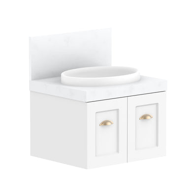 ADP London Wall Hung 600mm Single Center Bowl Vanity Cabinet