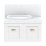 ADP London Wall Hung 750mm Single Left Offset Bowl Vanity Cabinet