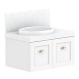 ADP London Wall Hung 750mm Single Left Offset Bowl Vanity Cabinet