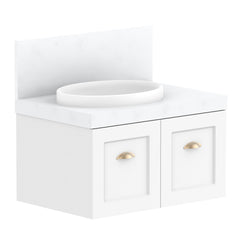 ADP London Wall Hung 750mm Single Left Offset Bowl Vanity Cabinet