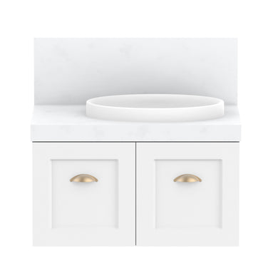 ADP London Wall Hung 750mm Single Right Offset Bowl Vanity Cabinet