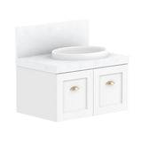 ADP London Wall Hung 750mm Single Right Offset Bowl Vanity Cabinet