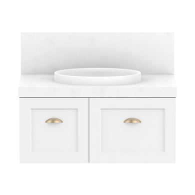 ADP London Wall Hung 900mm Single Center Bowl Vanity Cabinet