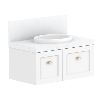 ADP London Wall Hung 900mm Single Center Bowl Vanity Cabinet