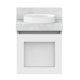 ADP London Mini Wall Hung 400mm Single Center Bowl Vanity Cabinet