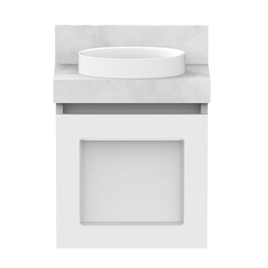 ADP London Mini Wall Hung 400mm Single Center Bowl Vanity Cabinet