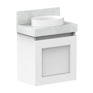 ADP London Mini Wall Hung 400mm Single Center Bowl Vanity Cabinet