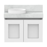 ADP London Mini Wall Hung 600mm Single Left Offset Bowl Vanity Cabinet