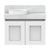 ADP London Mini Wall Hung 600mm Single Left Offset Bowl Vanity Cabinet