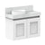 ADP London Mini Wall Hung 600mm Single Left Offset Bowl Vanity Cabinet