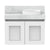 ADP London Mini Wall Hung 600mm Single Right Offset Bowl Vanity Cabinet