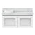 ADP London Mini Wall Hung 900mm Single Left Offset Bowl Vanity Cabinet