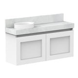 ADP London Mini Wall Hung 900mm Single Left Offset Bowl Vanity Cabinet