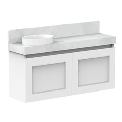 ADP London Mini Wall Hung 900mm Single Left Offset Bowl Vanity Cabinet