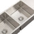 Retto II 1190mm x 450mm x 230mm Stainless Steel Double Sink with Drainer, Brushed SS Nickel