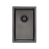 Retto II 290mm x 440mm x 230mm Small Stainless Steel Sink, Brushed Gunmetal Black