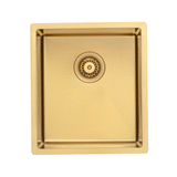Retto II 390mm x 440mm x 230mm Stainless Steel Sink, Brushed Brass Gold