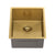 Retto II 390mm x 440mm x 230mm Stainless Steel Sink, Brushed Brass Gold