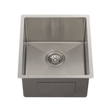 Retto II 390mm x 440mm x 230mm Stainless Steel Sink, Brushed SS Nickel