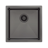 Retto II 450mm x 450mm x 230mm Stainless Steel Sink, Brushed Gunmetal Black