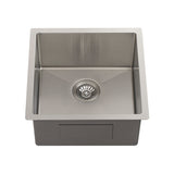 Retto II 450mm x 450mm x 230mm Stainless Steel Sink, Brushed SS Nickel