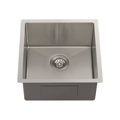 Retto II 450mm x 450mm x 230mm Stainless Steel Sink, Brushed SS Nickel