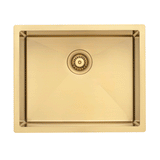 Retto II 550mm x 450mm x 230mm Stainless Steel Sink, Brushed Brass Gold