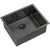 Retto II 550mm x 450mm x 230mm Stainless Steel Sink, Brushed Gunmetal Black