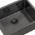 Retto II 550mm x 450mm x 230mm Stainless Steel Sink, Brushed Gunmetal Black