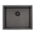 Retto II 550mm x 450mm x 300mm Extra Height Stainless Steel Sink, Brushed Gunmetal Black