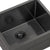 Retto II 550mm x 450mm x 300mm Extra Height Stainless Steel Sink, Brushed Gunmetal Black