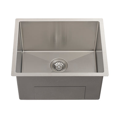 Retto II 550mm x 450mm x 300mm Extra Height Stainless Steel Sink, Brushed SS Nickel